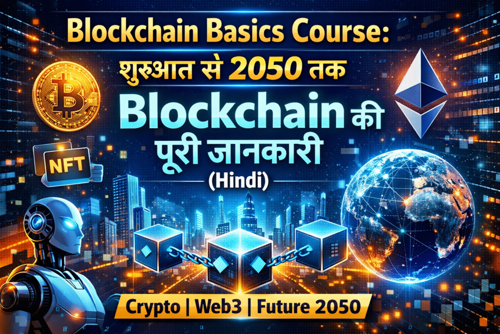 Blockchain Basics Course Hindi – शुरुआत से 2050 तक Blockchain की पूरी जानकारी